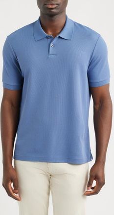 Nordstrom Pima Cotton Piqu&eacute; Polo in Blue Bijou at Nordstrom, Size Xxx-Large