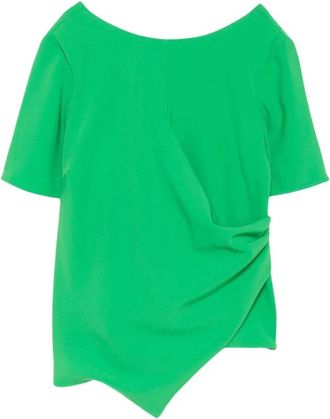 Kaos 5017 Blouse met draperie links - Dames - Blouses - Groen - S - Overhemden