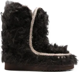Mou Black Textured Eskimo-24 Boots