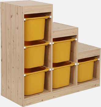 Sweeek Mobile Contenitore Per Bambini A Scala Con 6 Contenitori