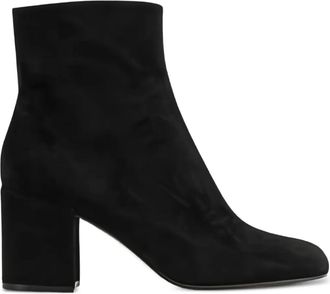 Gianvito Rossi Dillon suède laarzen met rits - Zwart