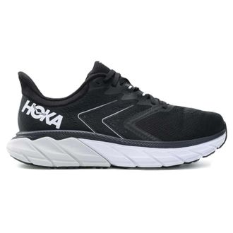 Hoka One One Hoka Arahi 5 Textile Mens Lace Up Trainers - Black White - Size:UK 11.5