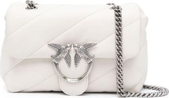 Pinko White Love Puff Mini Shoulder Bag