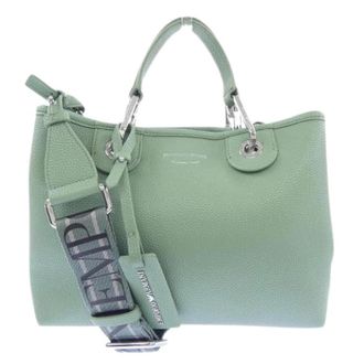 Armani Pre-owned Handbags, female, Green, Size: ONE SIZE Pre-owned Leather Shoulder Bag
