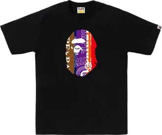 A Bathing Ape Fans Scarf Ape Head Tee Black 1K30-110-313-BLACK