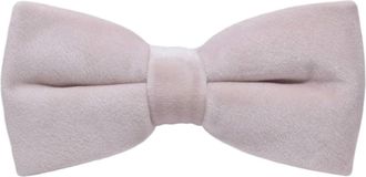 King & Priory Luxury Dusky Light Pink Velvet Bow Tie