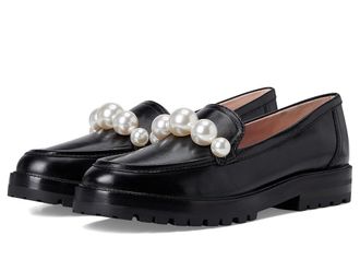Kate Spade New York Posh Pearl Loafer Womens Shoes Black : 5.5 M, Leather