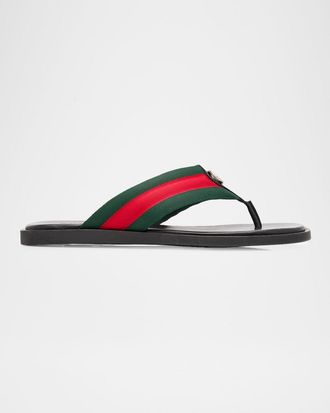 Gucci Men & apos;s Maverik Thong Sandals