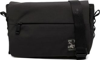 agnès b. logo-patch messenger bag - unisex - Polyamide/Polyester - One Size - Black