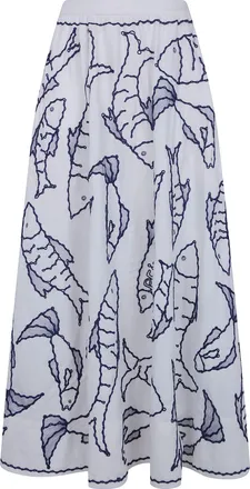 Farm Rio Skirt Fresh Fish Midi