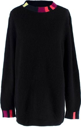 The Elder Statesman Black Cashmere Crew Neck Jumper Size L