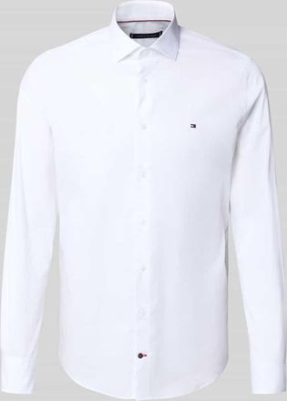 Tommy Hilfiger Tailored Slim Fit Businesshemd aus Baumwoll-Mix in Weiss, Größe 38