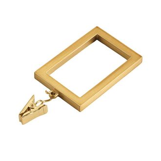 Ballard Designs Set of 10 Hudson Drapery Rings - Brass - Ballard Designs