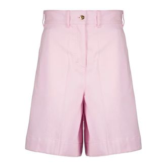 Patou Casual Shorts, female, Pink, Size: S High-Waist Bermuda Shorts