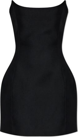 Balenciaga Jurk met blote schouders - Dames - Feestkleedjes - Zwart - S - Wol - Kleedjes