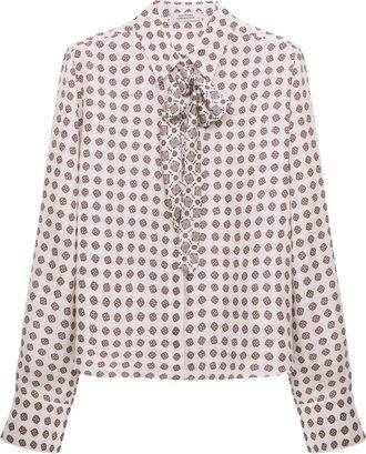 Dorothee Schumacher Overhemden, Dames, Roze, S, Graphic Dreams blouse