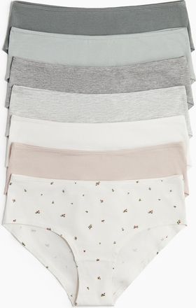 H&M 7er-Pack Hipster - White