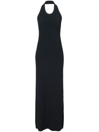 Proenza Schouler ribbed-knit halterneck dress - Black