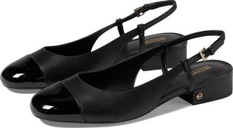 Michael Kors Perla Flex Sling Flat Womens Shoes Black : 6.5 M, Leather