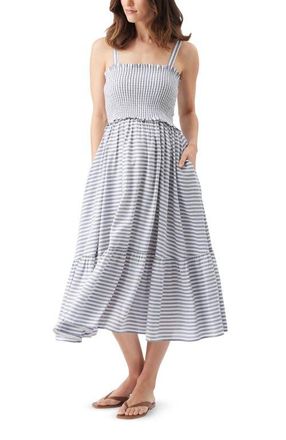 Ripe Sofia Stripe Dress in Indigo /White at Nordstrom, Size X-Small