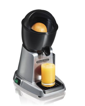 Hamilton Beach Proctor Silex - Exprimidor El&eacute;ctrico De C&iacute;tricos Para Encimera Con 3 Conos De Acero Inoxidable Reforzado