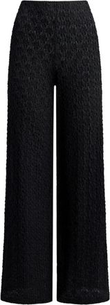 12 Storeez floral-patterned trousers - women - Cotton/Polyamide/Elastane - S - Black