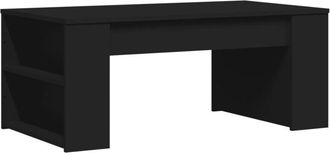 vidaXL Coffee Table Black 102x55x42 cm Engineered Wood Vidaxl