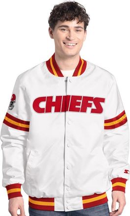Starter Mens Starter White Kansas City Chiefs Scout Full-Snap Varsity Jacket at Nordstrom, Size Xxx-Large