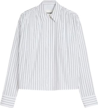 Jil Sander Gestreept blouse - Wit