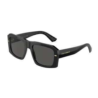 Dolce & Gabbana Accessoires, unisex, Zwart, ONE Size, Ovale Zonnebril