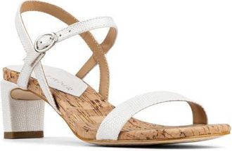 Donald J Pliner Brazi Ankle Strap Sandal in Porcelain at Nordstrom, Size 9.5