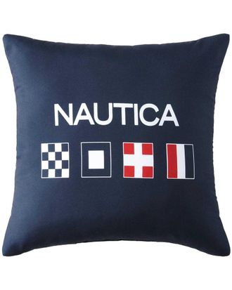 Nautica Flag Printed Decorative Pillow