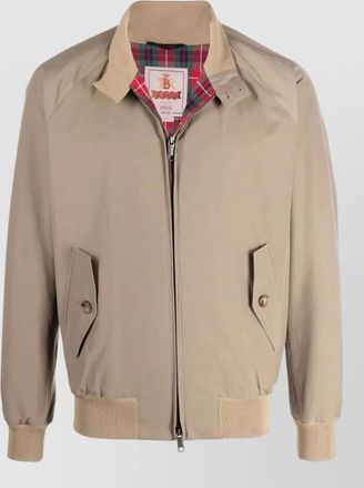 Baracuta g9 bomber jacket high collar flap pockets
