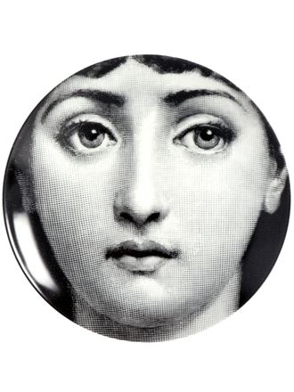 Fornasetti Black Tema E Variazioni N1 Wall Plate - Unisex - Porcelain