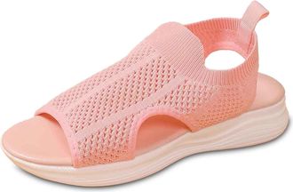 Generic Shoes For Women Uk Water Shoes Sliders S Als Womens Uk Open Toe Design, Knitted Mesh Fabric, Casual Simple, Suitable For Daily Commuting Weekend Light