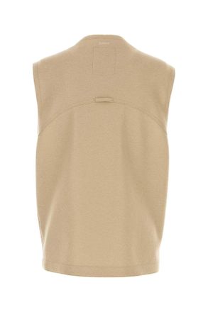Herno Virgin Wool Vest - Beige