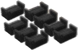 OEM Set Di 8 Spugne Di Ricambio A Forma Di U Per Fontanelle Per Gatti Da 2 Litri, Triplo Filtro, In Polipropilene
