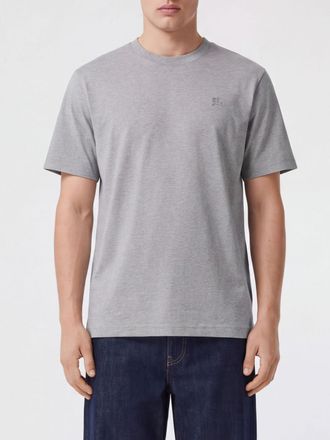 Burberry Crewneck Cotton T-shirt with EKD Logo Print