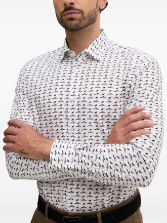 BOSS Camicia con stampa - Bianco