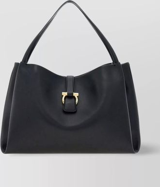 Ferragamo buckle double handles shoulder bag