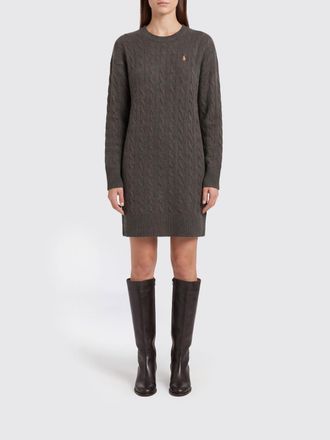 Polo Ralph Lauren Knit Wool Sheath Mini Dress with Embroidered Pony Logo