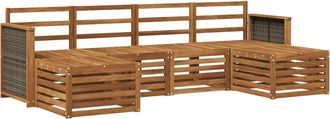 vidaXL Conjunto De Sof&aacute;s De Exterior 5 Uds. Vidaxl