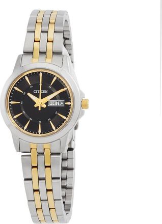 Citizen Quartz Black Dial Two-tone Ladies Watch EQ0608-55E