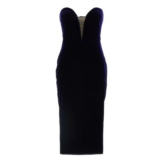 Tom Ford Dames, Jurken, Blauw, Maat: 3XS Viscose