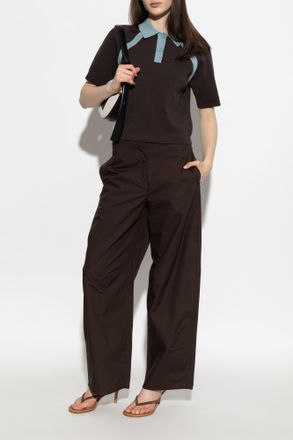 Sams&oslash;e & Sams&oslash;e Saroko Trousers, Womens, Brown