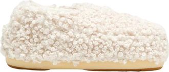 Moon Boot Sandal Band Faux Curly - Dames - Pantoffels - Beige - 41 EU - Polyester - Schoenen