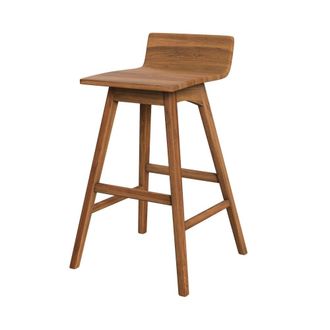 Rendez-Vous D&eacute;co Silla de bar de madera de teca 72,5 cm