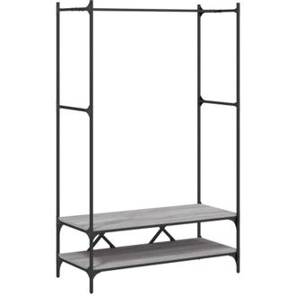 vidaXL Vidaxl - Perchero con estantes madera de ingeniería Sonoma gris Gris