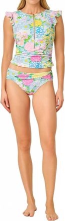 Lilly Pulitzer Jossette Tankini Swimwear Top In Multi