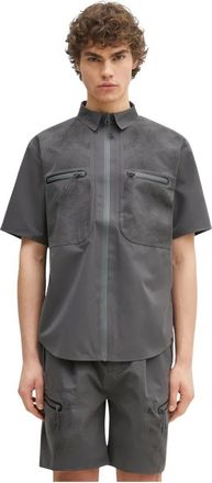 Alpha Industries Hombre, Camisas, Gris, Talla: 2XL